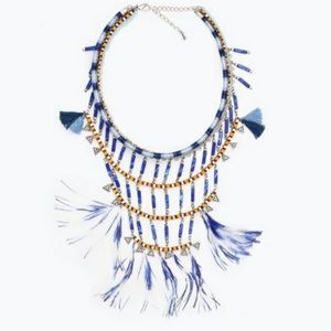 Zara feathered necklace